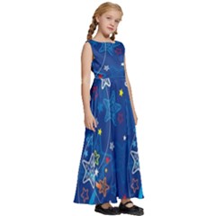 Kids  Satin Sleeveless Maxi Dress 