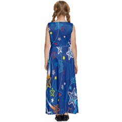 Kids  Satin Sleeveless Maxi Dress 