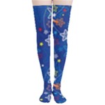 Christmas Stars Pattern Star Thigh High Stockings