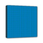 Blue Lego Texture Macro, Blue Dots Background, Lego Mini Canvas 6  x 6  (Stretched)