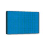 Blue Lego Texture Macro, Blue Dots Background, Lego Mini Canvas 6  x 4  (Stretched)