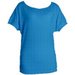 Blue Lego Texture Macro, Blue Dots Background, Lego Women s Oversized T-Shirt