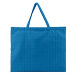 Blue Lego Texture Macro, Blue Dots Background, Lego Zipper Large Tote Bag