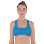 Blue Lego Texture Macro, Blue Dots Background, Lego Cross Back Sports Bra