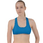 Blue Lego Texture Macro, Blue Dots Background, Lego Criss Cross Racerback Sports Bra