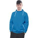 Blue Lego Texture Macro, Blue Dots Background, Lego Men s Pullover Hoodie