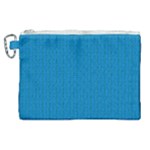 Blue Lego Texture Macro, Blue Dots Background, Lego Canvas Cosmetic Bag (XL)