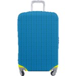 Blue Lego Texture Macro, Blue Dots Background, Lego Luggage Cover (Large)