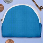 Blue Lego Texture Macro, Blue Dots Background, Lego Horseshoe Style Canvas Pouch