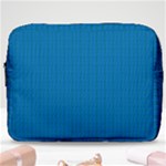 Blue Lego Texture Macro, Blue Dots Background, Lego Make Up Pouch (Large)