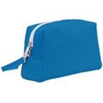 Blue Lego Texture Macro, Blue Dots Background, Lego Wristlet Pouch Bag (Large)