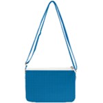 Blue Lego Texture Macro, Blue Dots Background, Lego Double Gusset Crossbody Bag