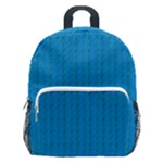 Blue Lego Texture Macro, Blue Dots Background, Lego Kids  Age 5-10 Lightweight School Backpack with Side Pockets