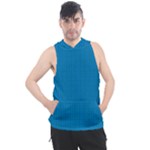 Blue Lego Texture Macro, Blue Dots Background, Lego Men s Sleeveless Hoodie