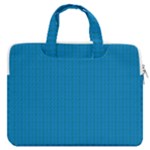 Blue Lego Texture Macro, Blue Dots Background, Lego MacBook Pro 15  Double Pocket Laptop Bag 