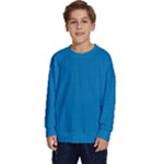 Blue Lego Texture Macro, Blue Dots Background, Lego Kids  Crewneck Sweatshirt