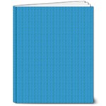 Blue Lego Texture Macro, Blue Dots Background, Lego 8  x 10  Hardcover Notebook