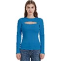 Women s Cut Out Long Sleeve T-Shirt 