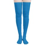 Blue Lego Texture Macro, Blue Dots Background, Lego Thigh High Stockings