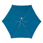 Blue Lego Texture Macro, Blue Dots Background, Lego Automatic Folding Umbrella with Case (Small)