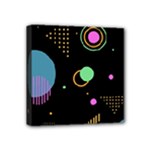 Colartive, Aesthetic, Amoled, Black, Colorful, Desenho Mini Canvas 4  x 4  (Stretched)