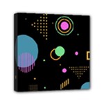 Colartive, Aesthetic, Amoled, Black, Colorful, Desenho Mini Canvas 6  x 6  (Stretched)