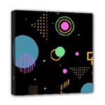 Colartive, Aesthetic, Amoled, Black, Colorful, Desenho Mini Canvas 8  x 8  (Stretched)