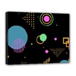 Colartive, Aesthetic, Amoled, Black, Colorful, Desenho Canvas 14  x 11  (Stretched)