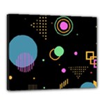 Colartive, Aesthetic, Amoled, Black, Colorful, Desenho Canvas 20  x 16  (Stretched)