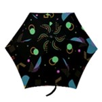 Colartive, Aesthetic, Amoled, Black, Colorful, Desenho Mini Folding Umbrellas