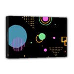 Colartive, Aesthetic, Amoled, Black, Colorful, Desenho Deluxe Canvas 18  x 12  (Stretched)