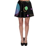 Colartive, Aesthetic, Amoled, Black, Colorful, Desenho Skater Skirt