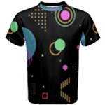 Colartive, Aesthetic, Amoled, Black, Colorful, Desenho Men s Cotton T-Shirt