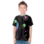 Colartive, Aesthetic, Amoled, Black, Colorful, Desenho Kids  Cotton T-Shirt