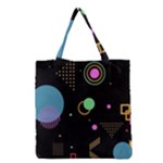 Colartive, Aesthetic, Amoled, Black, Colorful, Desenho Grocery Tote Bag