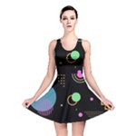 Colartive, Aesthetic, Amoled, Black, Colorful, Desenho Reversible Skater Dress