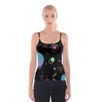 Colartive, Aesthetic, Amoled, Black, Colorful, Desenho Spaghetti Strap Top