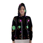 Colartive, Aesthetic, Amoled, Black, Colorful, Desenho Women s Hooded Windbreaker