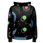 Colartive, Aesthetic, Amoled, Black, Colorful, Desenho Women s Pullover Hoodie