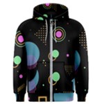 Colartive, Aesthetic, Amoled, Black, Colorful, Desenho Men s Zipper Hoodie