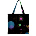 Zipper Grocery Tote Bag 