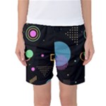 Colartive, Aesthetic, Amoled, Black, Colorful, Desenho Women s Basketball Shorts