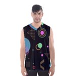 Colartive, Aesthetic, Amoled, Black, Colorful, Desenho Men s Basketball Tank Top