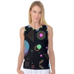 Colartive, Aesthetic, Amoled, Black, Colorful, Desenho Women s Basketball Tank Top