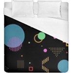 Colartive, Aesthetic, Amoled, Black, Colorful, Desenho Duvet Cover (King Size)