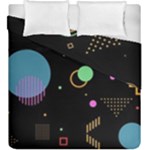 Colartive, Aesthetic, Amoled, Black, Colorful, Desenho Duvet Cover Double Side (King Size)