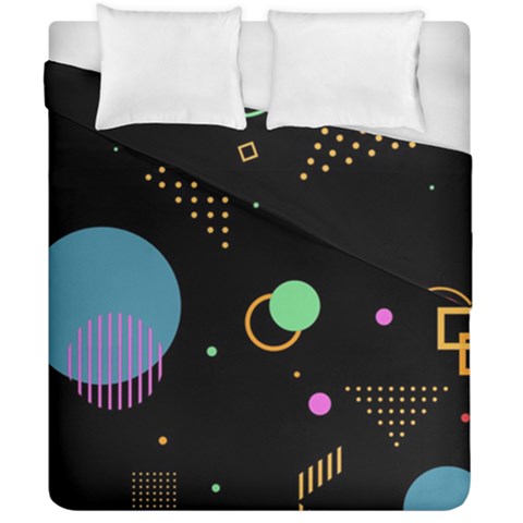 Colartive, Aesthetic, Amoled, Black, Colorful, Desenho Duvet Cover Double Side (California King Size) from ArtsNow.com