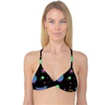 Colartive, Aesthetic, Amoled, Black, Colorful, Desenho Reversible Tri Bikini Top