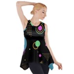 Colartive, Aesthetic, Amoled, Black, Colorful, Desenho Side Drop Tank Tunic