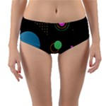 Colartive, Aesthetic, Amoled, Black, Colorful, Desenho Reversible Mid-Waist Bikini Bottoms